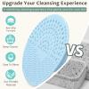 Brvlsoc 3-Pack Silicone Makeup Brush Cleaning Mats  Portable Brush Cleaner Pads with Suction Cups for Deep, Easy & Mess-Free Brush Washing (Blue) view 4