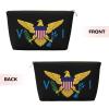 YSBYEIU Cute Virgin Islands Flag Makeup Bag for Women Men Travel Cosmetic Bag With Zipper Purse Bags view 2