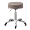 Adjustable Height Rolling Swivel Stool with Wheels, Round Drafting Chair for Office, Salon, Medical, Spa, Esthetician - Wider Seat in Pink/Grey view 1