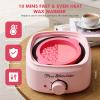 Waxing Kit for Women & Men - Complete Hair Removal Wax Kit with 4 Bags Hard Wax Beads & Silicone Pot for Full Body, Bikini, Brazilian, Eyebrow, Legs, Face - Easy to Use at Home Wax Warmer view 2