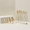 14pcs Long Pole Wooden Handle Makeup Brush Set Eye Portable Eyeshadow Brush Loose Powder Brush Set Brush view 2