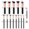 14pc Makeup Brush Set Beauty Tools Flat Slant Eye Shadow Brow Full Set Brushes view 2