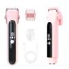 Professional 2-in-1 Bikini Trimmer for Women, Painless Dual Head Electric Shaver & Razor, IPX7 Waterproof Rechargeable Lady Shaver for Body, Face, Underarm, Private Area with LED Display view 1