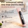 Professional 2-in-1 Bikini Trimmer for Women, Painless Dual Head Electric Shaver & Razor, IPX7 Waterproof Rechargeable Lady Shaver for Body, Face, Underarm, Private Area with LED Display view 4