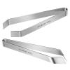2 Pcs Fish bone tweezers,Stainless Steel Tweezers Flat and Slant for Fish Bones,Pig and Chicken Hair Remover view 1