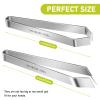 2 Pcs Fish bone tweezers,Stainless Steel Tweezers Flat and Slant for Fish Bones,Pig and Chicken Hair Remover view 2