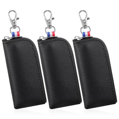 3 PCS Holder Lip Balm Sleeve Pouch with Hook, Portable Lipstick Case for Purse, Lip Gloss Keychain Holder, Mini Pouch Travel Accessories