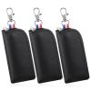 3 PCS Holder Lip Balm Sleeve Pouch with Hook, Portable Lipstick Case for Purse, Lip Gloss Keychain Holder, Mini Pouch Travel Accessories view 1