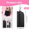 3 PCS Holder Lip Balm Sleeve Pouch with Hook, Portable Lipstick Case for Purse, Lip Gloss Keychain Holder, Mini Pouch Travel Accessories view 2