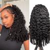 OWNROSE Half Wig Human Hair Burmese Curly Wig Human Hair Curly Half Wig 200% Density Drawstring Seamless Flip Over Half Wigs for Women Invisible Hairline Beginner Friendly Headband Wig 26 Inch view 1