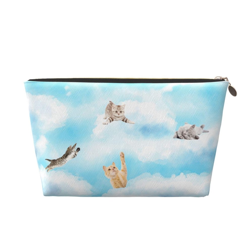 HDAODNM Cute Cat Makeup Bag Animal Cosmetic Bag Travel Toiletry Bag Women Cosmetic Bags