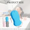 4 Pack Magic Exfoliating Bath Sponge, Multicolor Magic Exfoliating Sponge Dead Skin Remover, Gentle Magic Exfoliating Body Scrubber for Adults, Children, Pregnant Women, Daily Use, Travel-Friendly view 2
