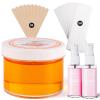 Sugar Wax Kit Suagring Kit: 300g/10.6oz Organic Sugaring Paste for Body Hair Removal - Includes Wax Strips & Sticks, Pre and Post Care Oils view 1
