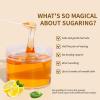 Sugar Wax Kit Suagring Kit: 300g/10.6oz Organic Sugaring Paste for Body Hair Removal - Includes Wax Strips & Sticks, Pre and Post Care Oils view 2