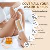 Sugar Wax Kit Suagring Kit: 300g/10.6oz Organic Sugaring Paste for Body Hair Removal - Includes Wax Strips & Sticks, Pre and Post Care Oils view 4