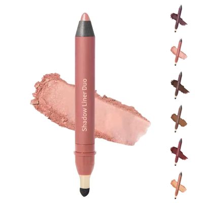 2in 1 Eyeliner Eyeshadow, Inelaborate Eye Shadow 2-in-1 Liner & Shadow, Waterproof, Smooth, Easy to Color, Smudge-Proof & Long-Lasting All-Day (01)