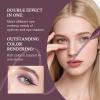 Eyeshadow Stick, Perfect Color Duo-Shadow Liner 2-in-1 Eyeliner & Eye Shadow Stick, Easily Blendable & Buildable, Waterproof, Creamy Easy-Glide, For Effortless Smoky Or Natural Eye Makeup(01+06) view 2