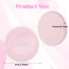 12 Pcs Makeup Powder Puff Round Velour Face Makeup Powder Pads With Ribbon For Loose Pressed And Setting Powder Soft Face Compact Powder Puffs For Loose Setting Pressed Powder view 2