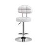 Adjustable Height Standing Desk Stool 24"-32" | PU Leather Saddle Chair with Back Support & Footrest | Stable Chassis for Home Office Restaurant & Saloon view 1