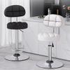 Adjustable Height Standing Desk Stool 24"-32" | PU Leather Saddle Chair with Back Support & Footrest | Stable Chassis for Home Office Restaurant & Saloon view 2