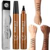 2PC Microblading Eyebrow Pencil Waterproof & Ultra-Fine Tip - Eyebrow Pen for Natural Hair-Like Strokes, Brow Pencil with Smudge-Proof Long Lasting Formula for All-Day Wear view 1