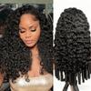 OWNROSE Half Wig Upgread 3 In 1 Burmese Curly Wig Human Hair 200 Density Burmese Curly Half Wig Beginner Friendly Glueless Wigs Drawstring Seamless Flip Over Clip in Wigs for Women 20 Inch view 1