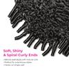 OWNROSE Half Wig Upgread 3 In 1 Burmese Curly Wig Human Hair 200 Density Burmese Curly Half Wig Beginner Friendly Glueless Wigs Drawstring Seamless Flip Over Clip in Wigs for Women 20 Inch view 4
