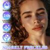 12 pcs Glitter Freckles Holographic Face Body Glitter Tattoo Sparkle Gold Glow Cosmetic Cute Star Temporary Face Tattoo Waterproof Sweatproof Sparkle Speckles Patches for Women Festival Rave Party view 3