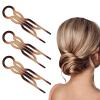3Pcs Hair Pin for Women, Prestige French HairPin, Strong Durable Pins for Fine, Thick & Long Hair, Hairs Styling Accessories for Party Valentine's DayBrown view 1
