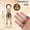 3Pcs Hair Pin for Women, Prestige French HairPin, Strong Durable Pins for Fine, Thick & Long Hair, Hairs Styling Accessories for Party Valentine's DayBrown view 2