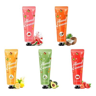 Wenrny 5 Pack Hand Cream Gifts Set for Dry Cracked Hands,5 x 30ml Travel Size Mini Hand Lotion for Women Men,Fruit Scents Bulk Hand Creams-Moisturizing,Hydrating Easy Absorb,and Smoothing
