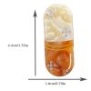 2PCS Capsule Hair Clips,Chill Pill Hair Clips,Capsule Shape Hair Duckbill Clip,Cellulose Acetate Hair Clip for Girls,Small Hairpin for Women,Hair Jaw Barrettes (orange) view 2