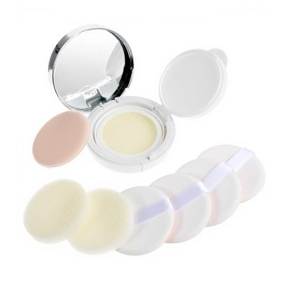7Pcs 0.5oz White Empty Luxurious Portable Air Cushion Puff Box Set, Cushion Foundation Container with Mirror and Sponge Puff, Portable Make Up Powder Container Case for Liquid Foundation BB Cream