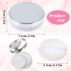 7Pcs 0.5oz White Empty Luxurious Portable Air Cushion Puff Box Set, Cushion Foundation Container with Mirror and Sponge Puff, Portable Make Up Powder Container Case for Liquid Foundation BB Cream view 4