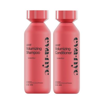 Eva NYC Volumizing Shampoo and Conditioner Set for Thin, Fine Hair - Instant Volume and Thicker- Looking Strands - Hydrate Hair - Sulfate + Paraben Free - Salted Citron Scent - 10 fl oz (Pack of 2)
