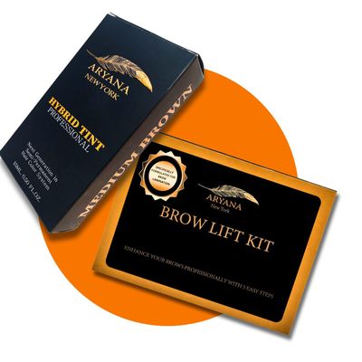 Aryana New York Brow Lamination Kit + Hybrid Color Bundle - Dark Brown
