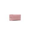 Leather Artisans Pink Leather Makeup Pouch Travel Cosmetic Bag with Zipper view 1