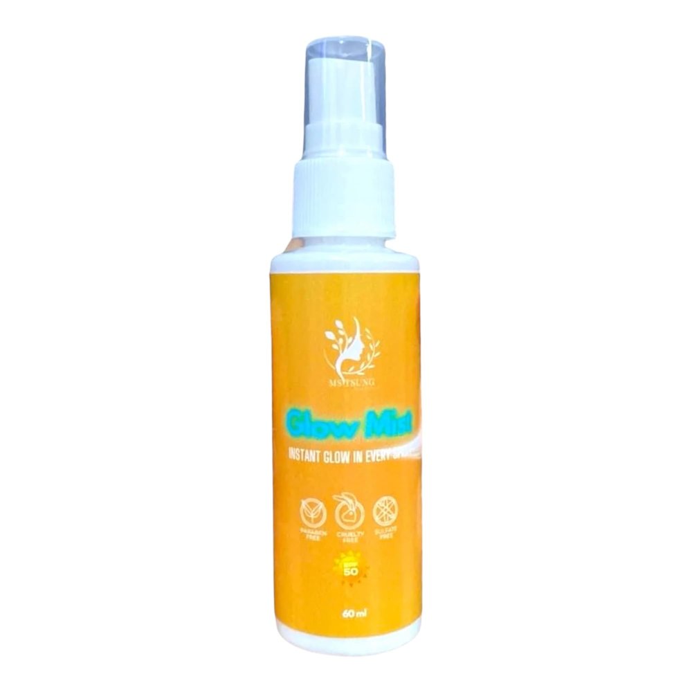 1 Bottle Ms. Tsung Essentials GLOW MIST SPF 50, 60ml - Instant Glow in Every Spray