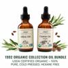 3x 1992 Organic Castor Oil Glass Bottle 2oz Bundle with Extra Virgin Olive Oil 2oz  Pressed, Organic & Versatile for Hair, Skin, Nails  Nourishes, Supports Daily Beauty Routine  Gift Set (4 Items) view 2