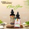 Castor Oil  2x Jamaican Black Castor-Oil XX Dark Bundle with 2x Light Blend and Red Pimento Hair Growth Oil  Castor-Oil for Hair & Scalp, Moisture & Oiling Support  Gift Set (5 Items) view 2