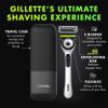 GilletteLabs with Exfoliating Bar Mens Sharp White Edition Handle, 2 Blade Refills and Travel Case, Gift Set view 2