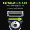 GilletteLabs with Exfoliating Bar Mens Sharp White Edition Handle, 2 Blade Refills and Travel Case, Gift Set view 3
