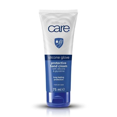 Care Silicone Glove Hand Cream with Glycerine, Almond Oil & Vitamin E, 2.5 fl oz, Protective Moisturizing Barrier for Dry Skin