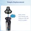 SH71 Replacement Rotary Head Fit for Philips Norelco Shaver Series 7000 and Series S5500, Metal Wheel Buckle and Upgrade 15 Precision Blades (Gold) view 3