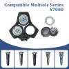 SH71 Replacement Rotary Head Fit for Philips Norelco Shaver Series 7000 and Series S5500, Metal Wheel Buckle and Upgrade 15 Precision Blades (Gold) view 4