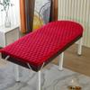 LDLCYCN Red(r),185 * 70cm, Memory Foam Thick 5Cm Massage Table Mattress Topper with Elastic Band Spa Bed Pad Without Face Hole Lash Bed Topper for Beauty Salon Spa Square Round Trapezoidal Head view 1
