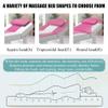 LDLCYCN Red(s),190 * 80cm, Memory Foam Thick 5Cm Massage Table Mattress Topper with Elastic Band Spa Bed Pad Without Face Hole Lash Bed Topper for Beauty Salon Spa Square Round Trapezoidal Head view 4