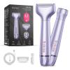 Orchrose Electric Razor for Women Body: Rechargeable Painless Electric Shaver for Bikini Face Body Legs Underarms - Portable for Travel (Purple) view 1