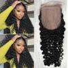 3.5x4 Silk Base Lace Closure with Baby Hair Pre Plucked Burmese Curly Human Hair Fake Scalp Toppers Closure 12inch view 1