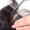 3.5x4 Silk Base Lace Closure with Baby Hair Pre Plucked Burmese Curly Human Hair Fake Scalp Toppers Closure 12inch view 4